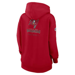 Tampa Bay Buccaneers Women's 2023 Sideline Club Fleece Pullover Hoodie - Red online