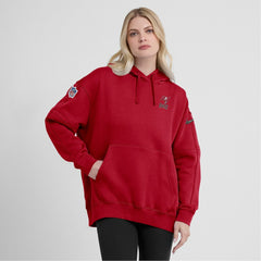 Tampa Bay Buccaneers Women's 2023 Sideline Club Fleece Pullover Hoodie - Red online