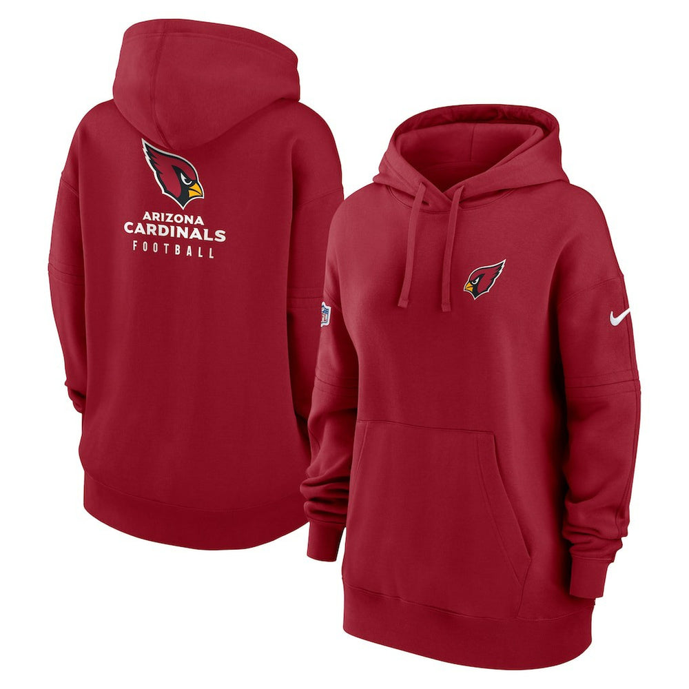 Arizona Cardinals Women's 2023 Sideline Club Fleece Pullover Hoodie - Cardinal online