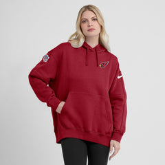 Arizona Cardinals Women's 2023 Sideline Club Fleece Pullover Hoodie - Cardinal online