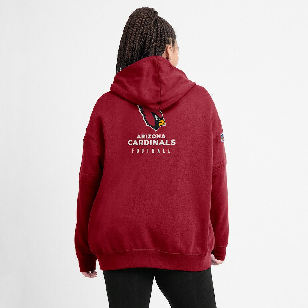 Arizona Cardinals Women's 2023 Sideline Club Fleece Pullover Hoodie - Cardinal online