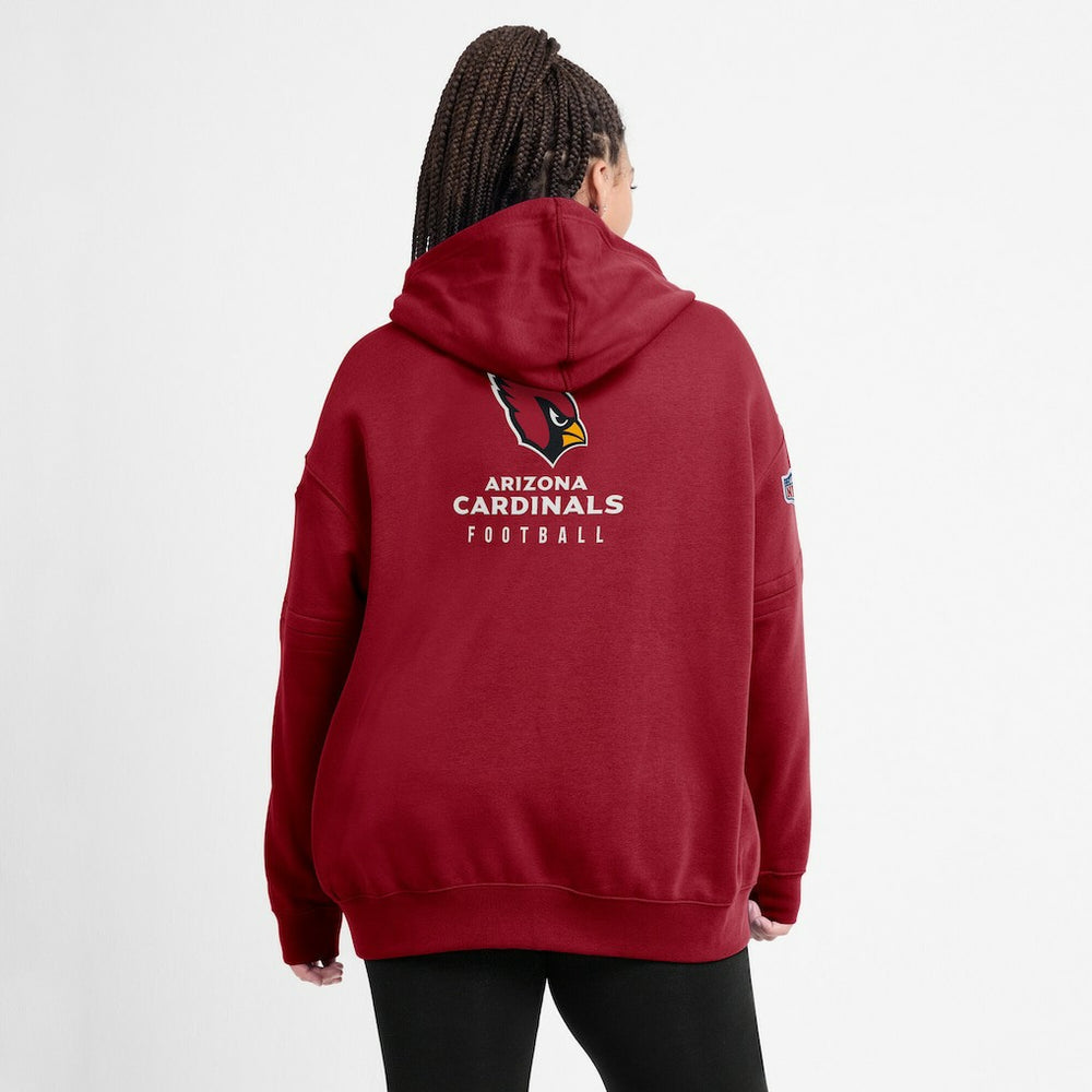 Arizona Cardinals Women's 2023 Sideline Club Fleece Pullover Hoodie - Cardinal online