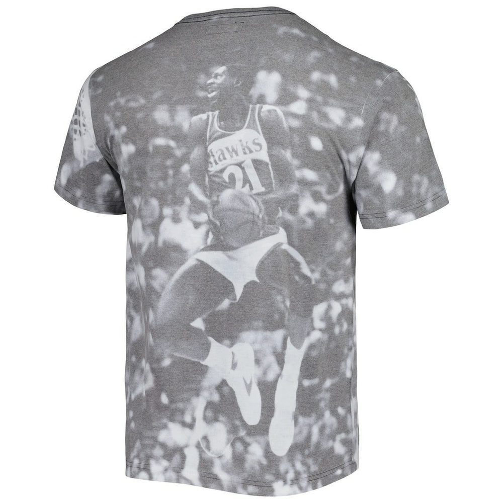 Dominique Wilkins Atlanta Hawks Above The Rim T-Shirt - Heather Gray sale