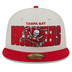 Tampa Bay Buccaneers New Era 2023 NFL Draft On Stage 59FIFTY Fitted Hat - Stone/Red online