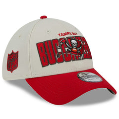 Tampa Bay Buccaneers New Era 2023 NFL Draft 39THIRTY Flex Hat - Stone/Red discount