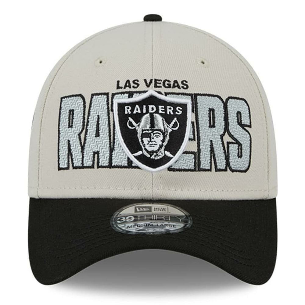 Las Vegas Raiders New Era 2023 NFL Draft 39THIRTY Flex Hat - Stone/Black on sale