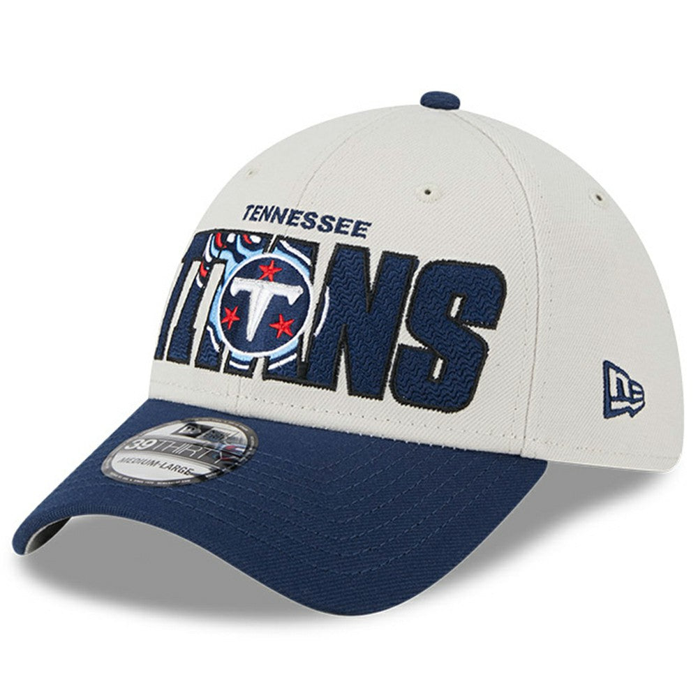 Tennessee Titans New Era 2023 NFL Draft 39THIRTY Flex Hat - Stone/Navy online