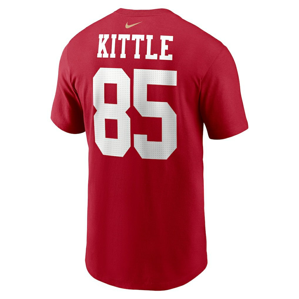 George Kittle San Francisco 49ers Player Name & Number T-Shirt - Scarlet online