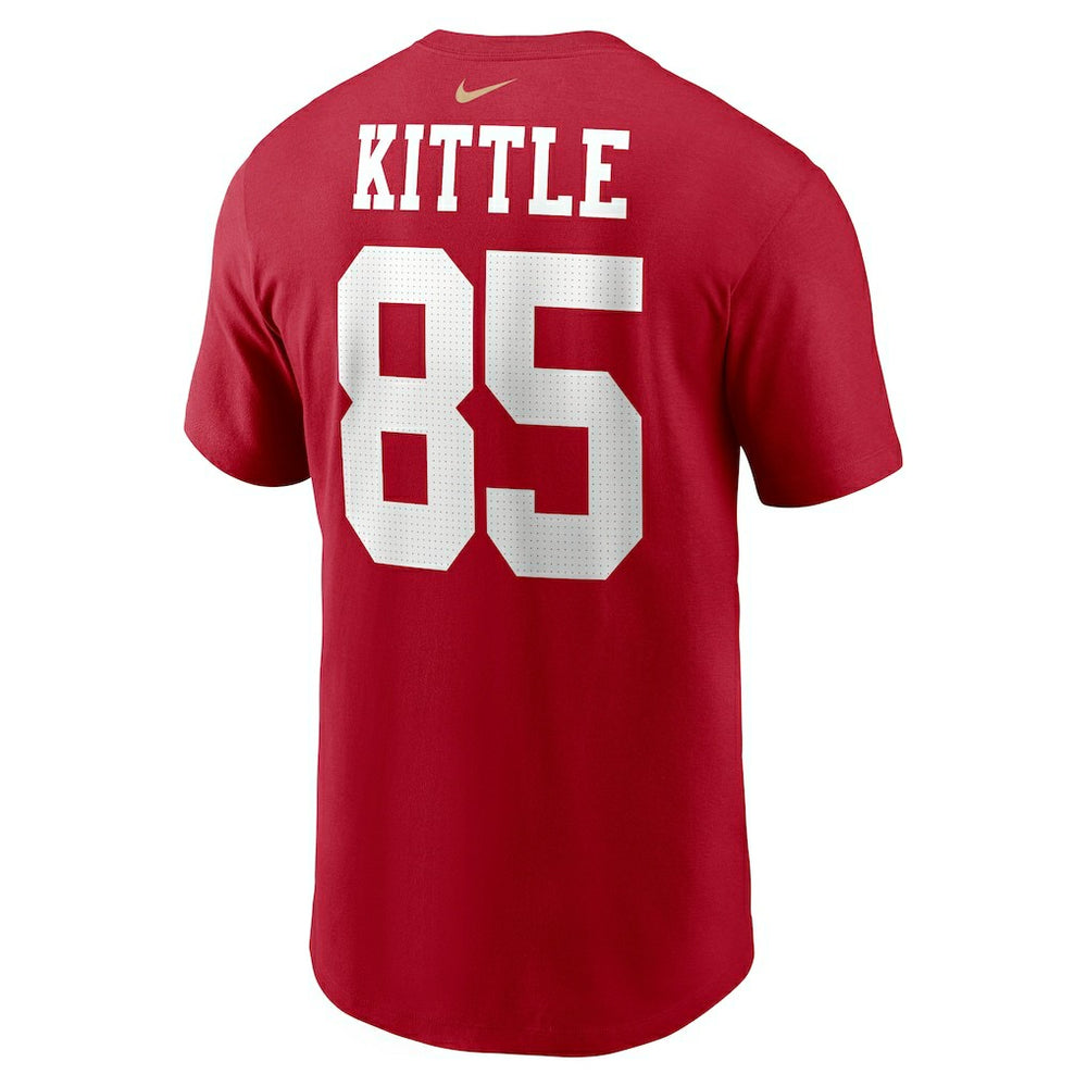 George Kittle San Francisco 49ers Player Name & Number T-Shirt - Scarlet online