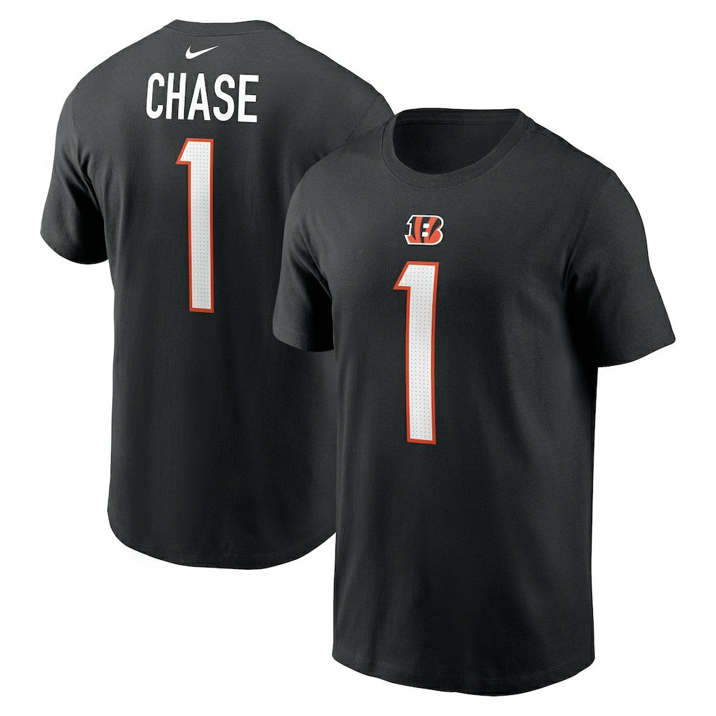 Ja'Marr Chase Cincinnati Bengals Player Name & Number T-Shirt - Black outlet