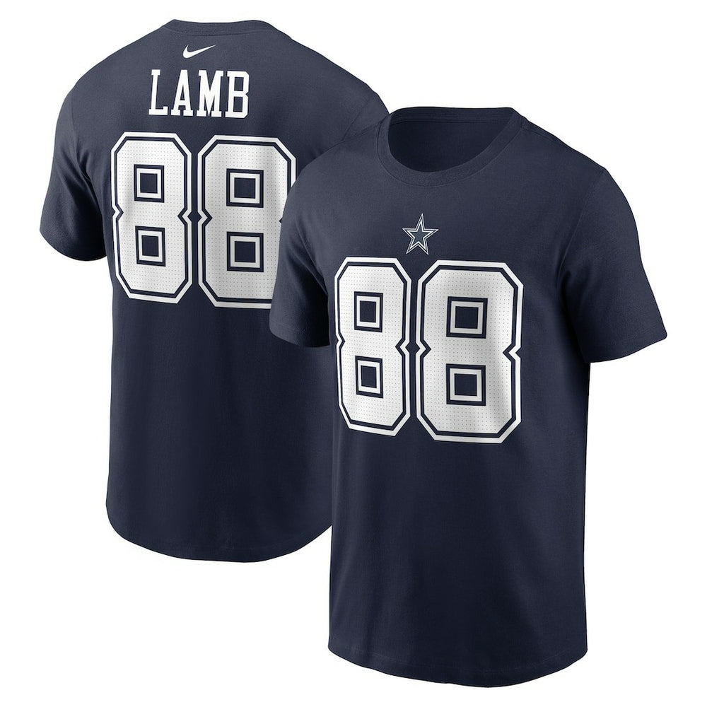 CeeDee Lamb Dallas Cowboys Player Name & Number T-Shirt - Navy outlet