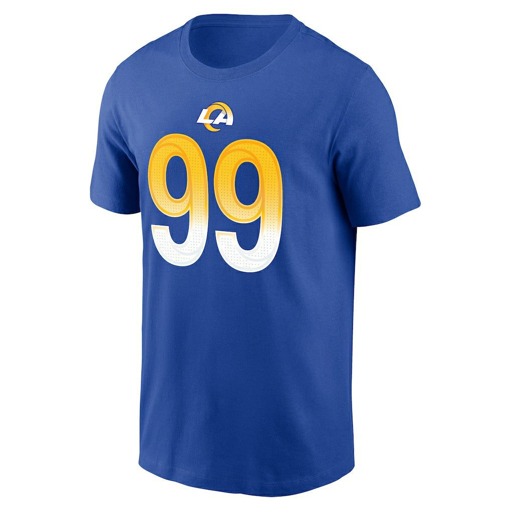 Aaron Donald Los Angeles Rams Player Name & Number T-Shirt - Royal cheap