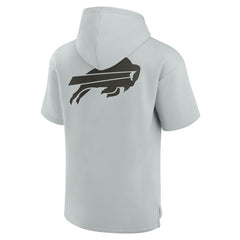 Buffalo Bills Unisex Elements Super Soft Fleece Short Sleeve Pullover Hoodie - Gray on sale