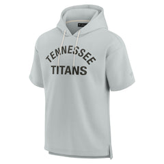 Tennessee Titans Unisex Elements Super Soft Fleece Short Sleeve Pullover Hoodie - Gray outlet