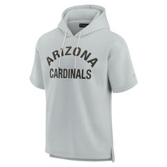 Arizona Cardinals Unisex Elements Super Soft Fleece Short Sleeve Pullover Hoodie - Gray on sale