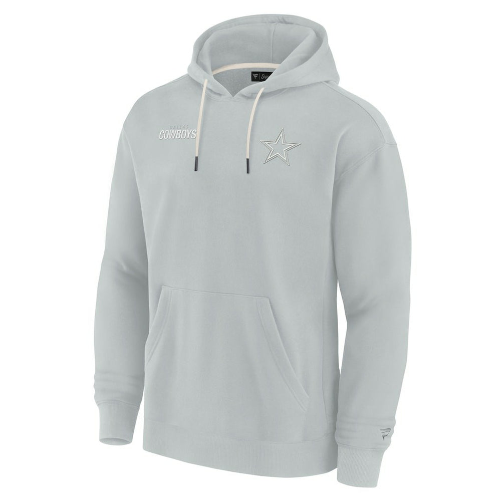 Dallas Cowboys Unisex Elements Super Soft Fleece Pullover Hoodie - Gray for sale