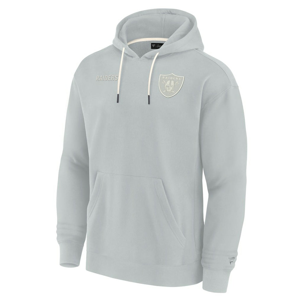 Las Vegas Raiders Unisex Elements Super Soft Fleece Pullover Hoodie - Gray cheap