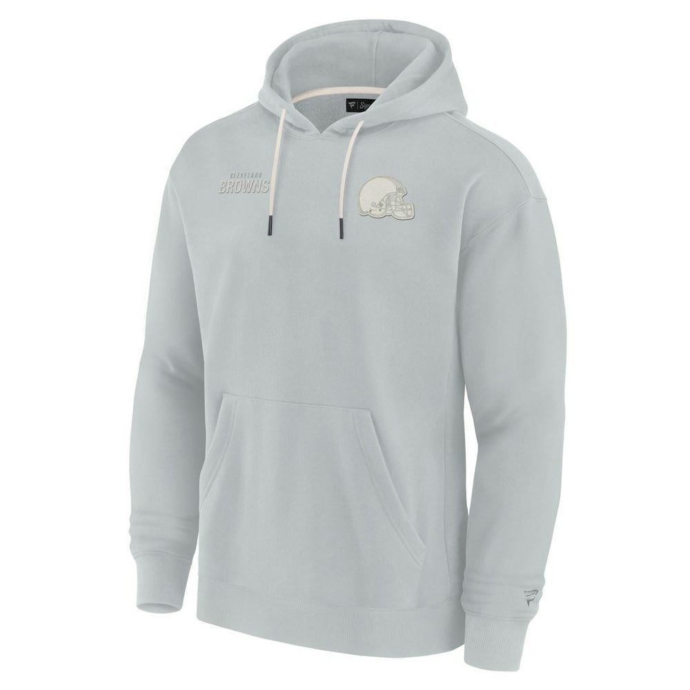 Cleveland Browns Unisex Elements Super Soft Fleece Pullover Hoodie - Gray cheap