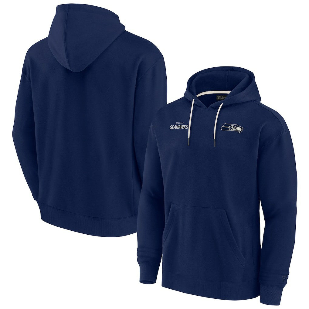 Seattle Seahawks Unisex Elements Super Soft Fleece Pullover Hoodie - College Navy cheap