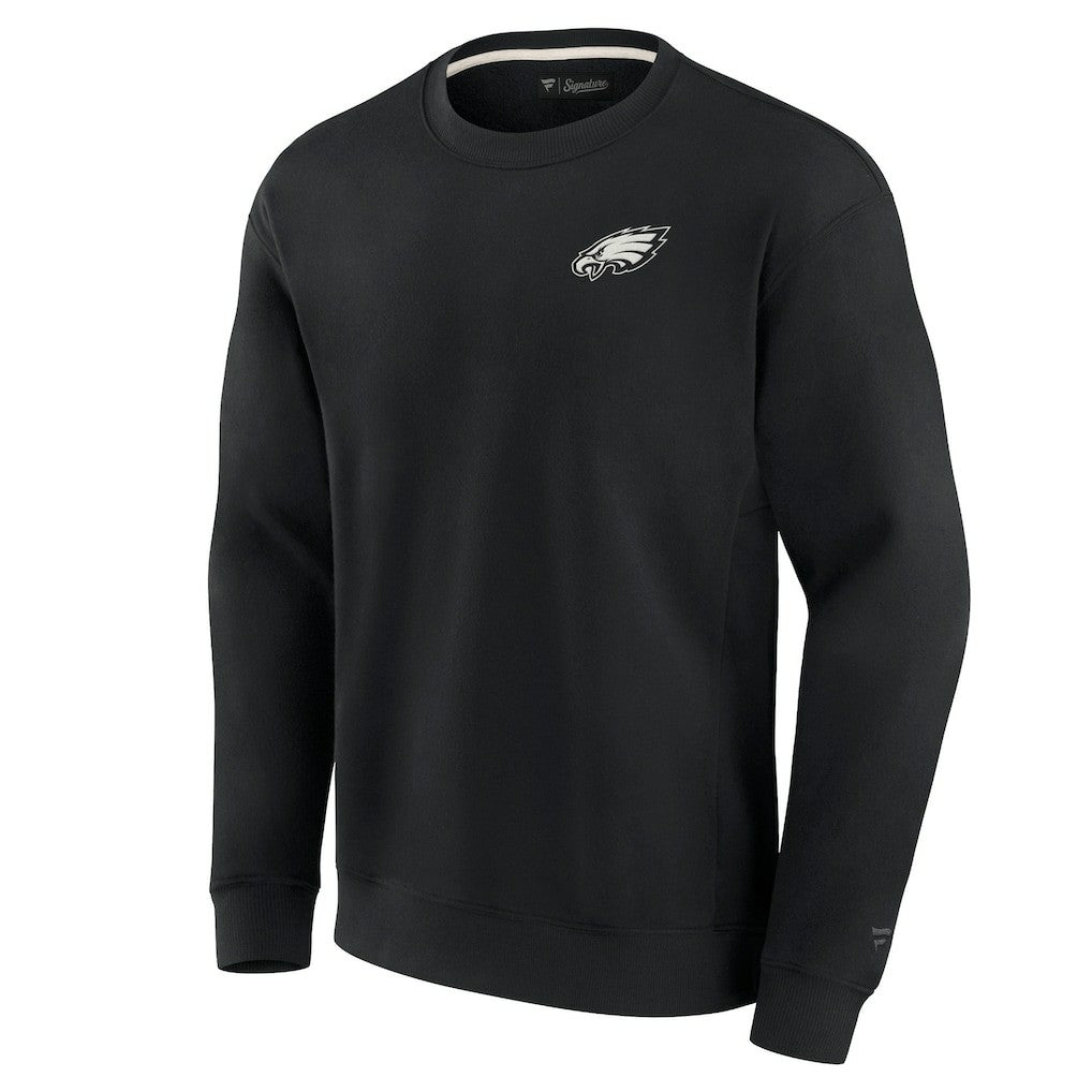 Philadelphia Eagles Unisex Elements Super Soft Pullover Sweatshirt - Black discount