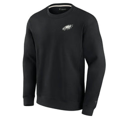 Philadelphia Eagles Unisex Elements Super Soft Pullover Sweatshirt - Black discount