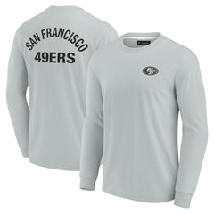San Francisco 49ers Unisex Elements Super Soft Long Sleeve T-Shirt - Gray outlet