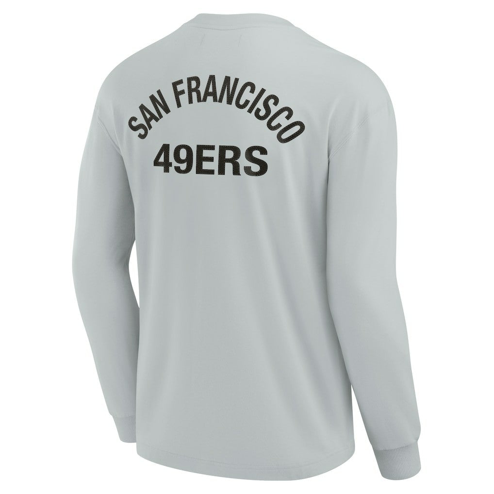 San Francisco 49ers Unisex Elements Super Soft Long Sleeve T-Shirt - Gray outlet
