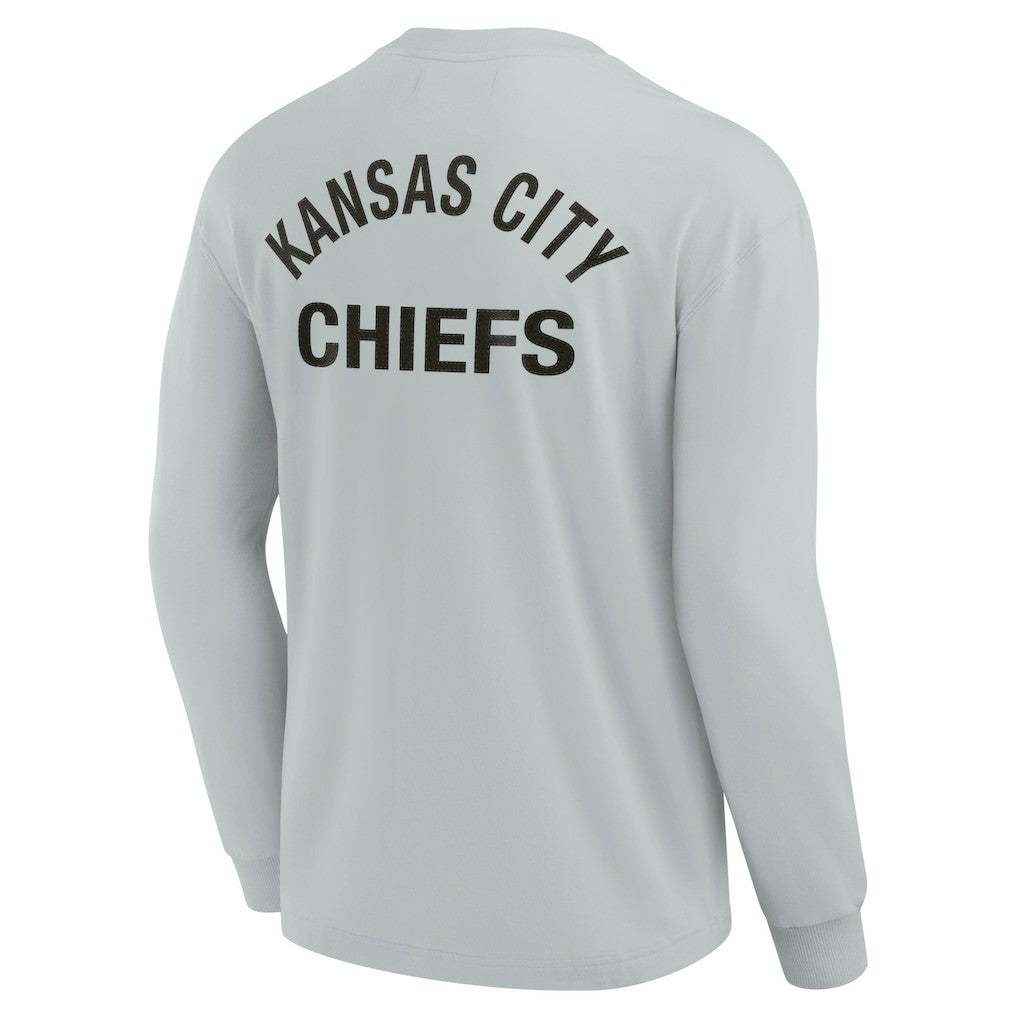 Kansas City Chiefs Unisex Elements Super Soft Long Sleeve T-Shirt - Gray discount