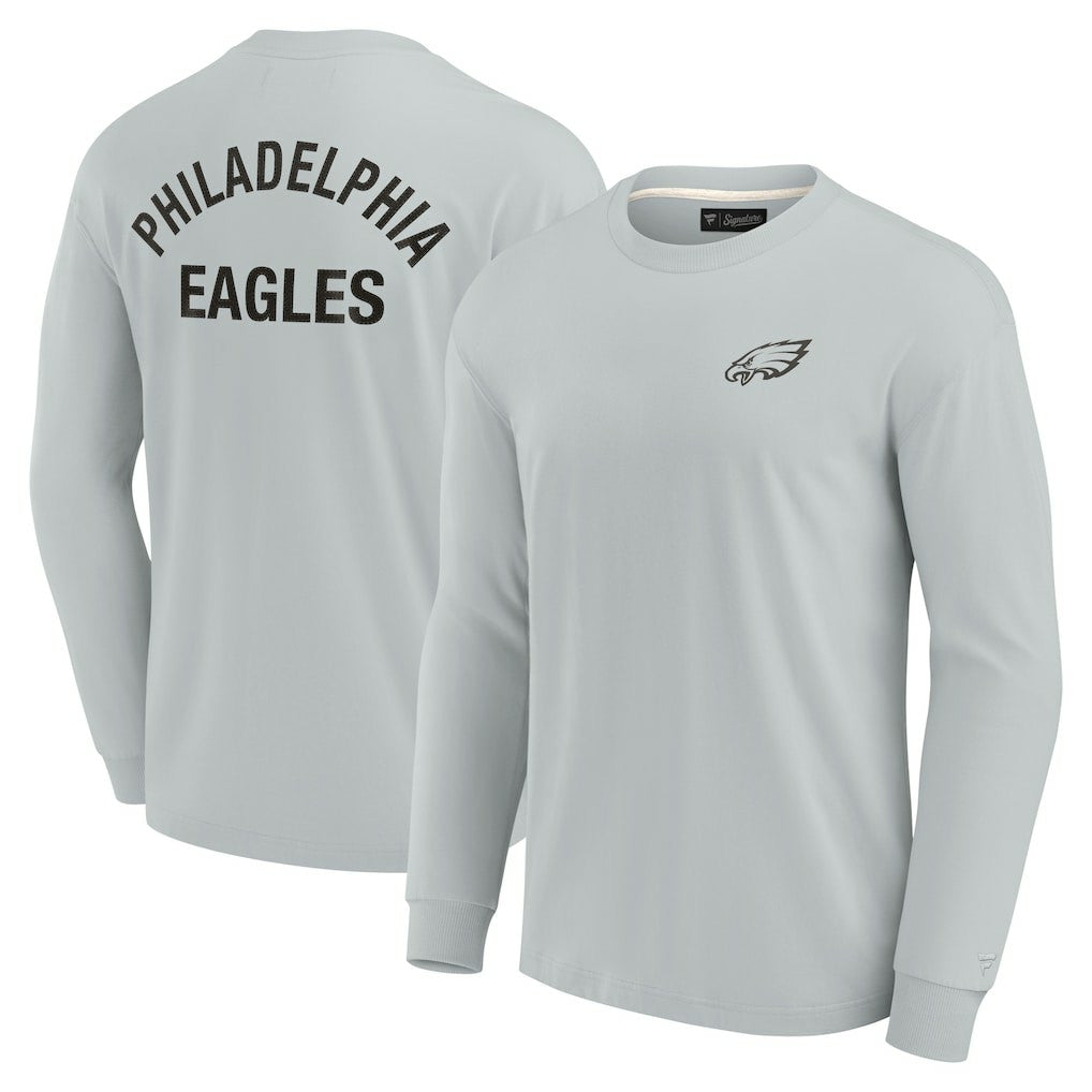 Philadelphia Eagles Unisex Elements Super Soft Long Sleeve T-Shirt - Gray for sale