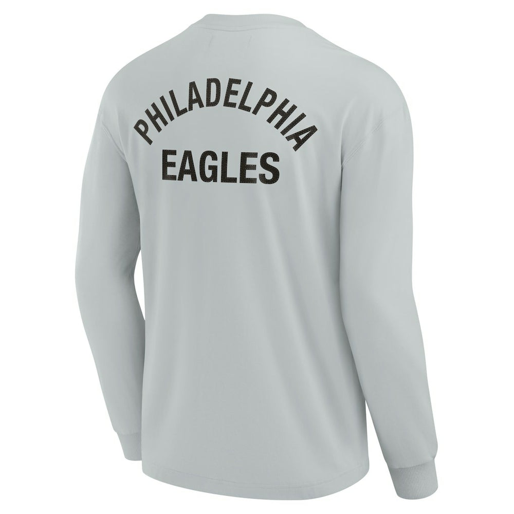 Philadelphia Eagles Unisex Elements Super Soft Long Sleeve T-Shirt - Gray for sale