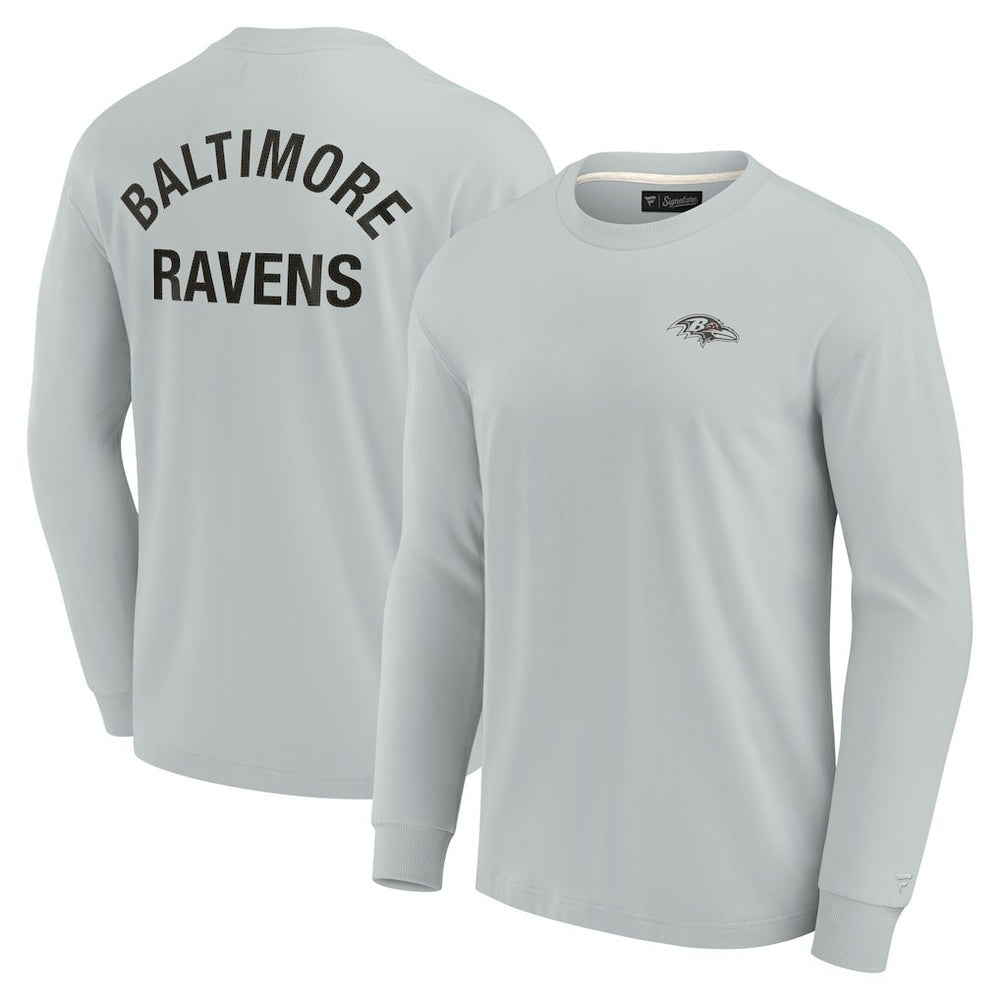 Baltimore Ravens Unisex Elements Super Soft Long Sleeve T-Shirt - Gray on sale
