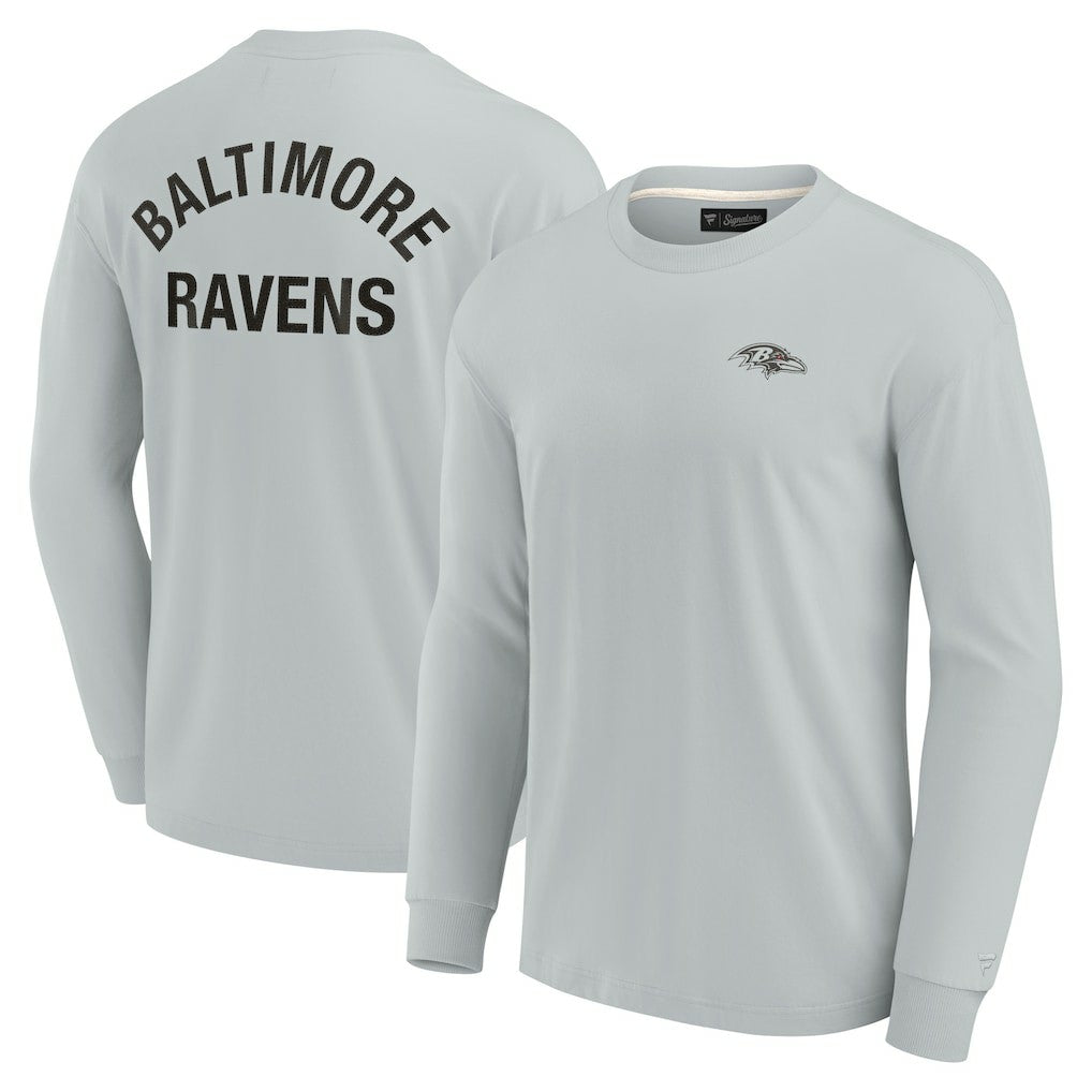 Baltimore Ravens Unisex Elements Super Soft Long Sleeve T-Shirt - Gray on sale