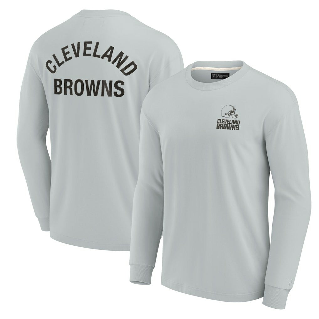 Cleveland Browns Unisex Elements Super Soft Long Sleeve T-Shirt - Gray outlet