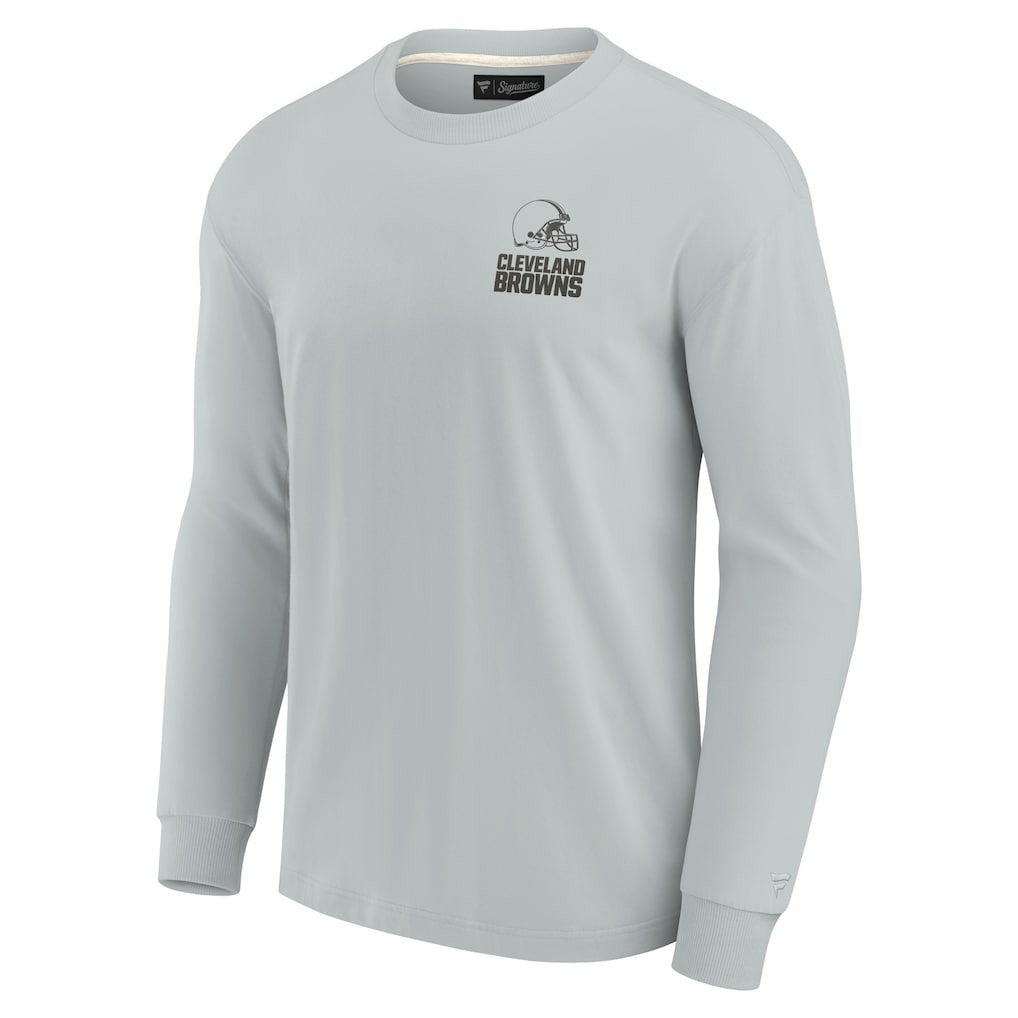 Cleveland Browns Unisex Elements Super Soft Long Sleeve T-Shirt - Gray outlet