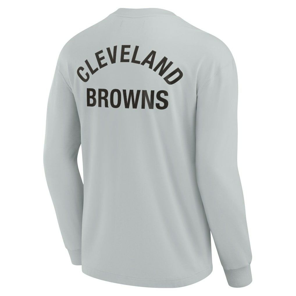 Cleveland Browns Unisex Elements Super Soft Long Sleeve T-Shirt - Gray outlet