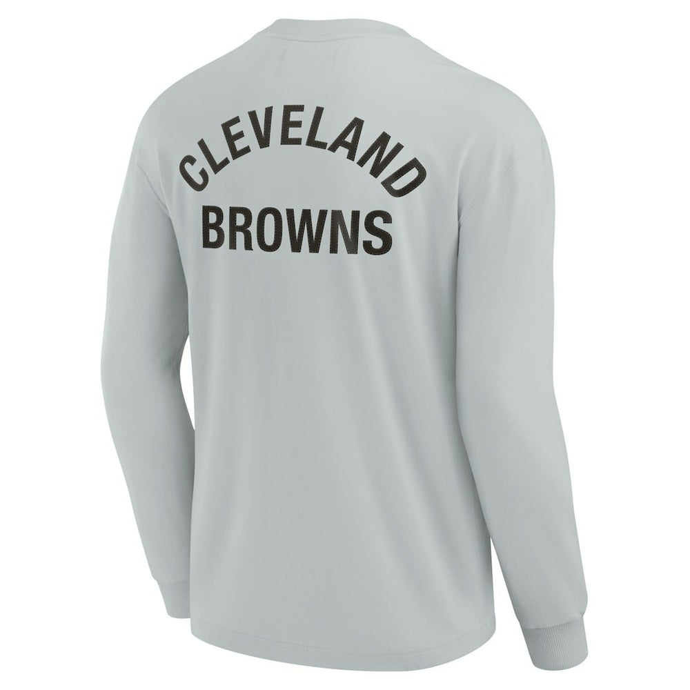 Cleveland Browns Unisex Elements Super Soft Long Sleeve T-Shirt - Gray outlet