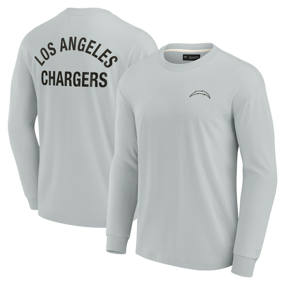 Los Angeles Chargers Unisex Elements Super Soft Long Sleeve T-Shirt - Gray outlet