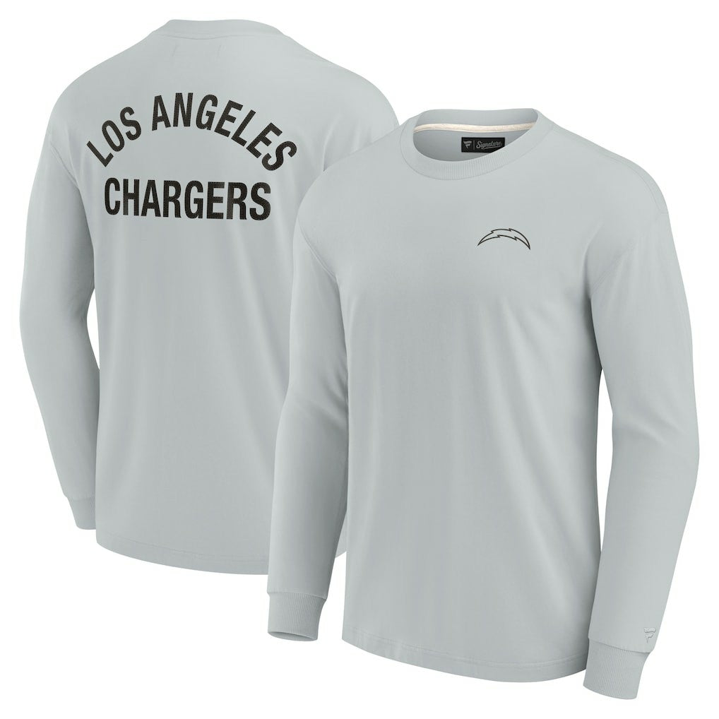 Los Angeles Chargers Unisex Elements Super Soft Long Sleeve T-Shirt - Gray outlet