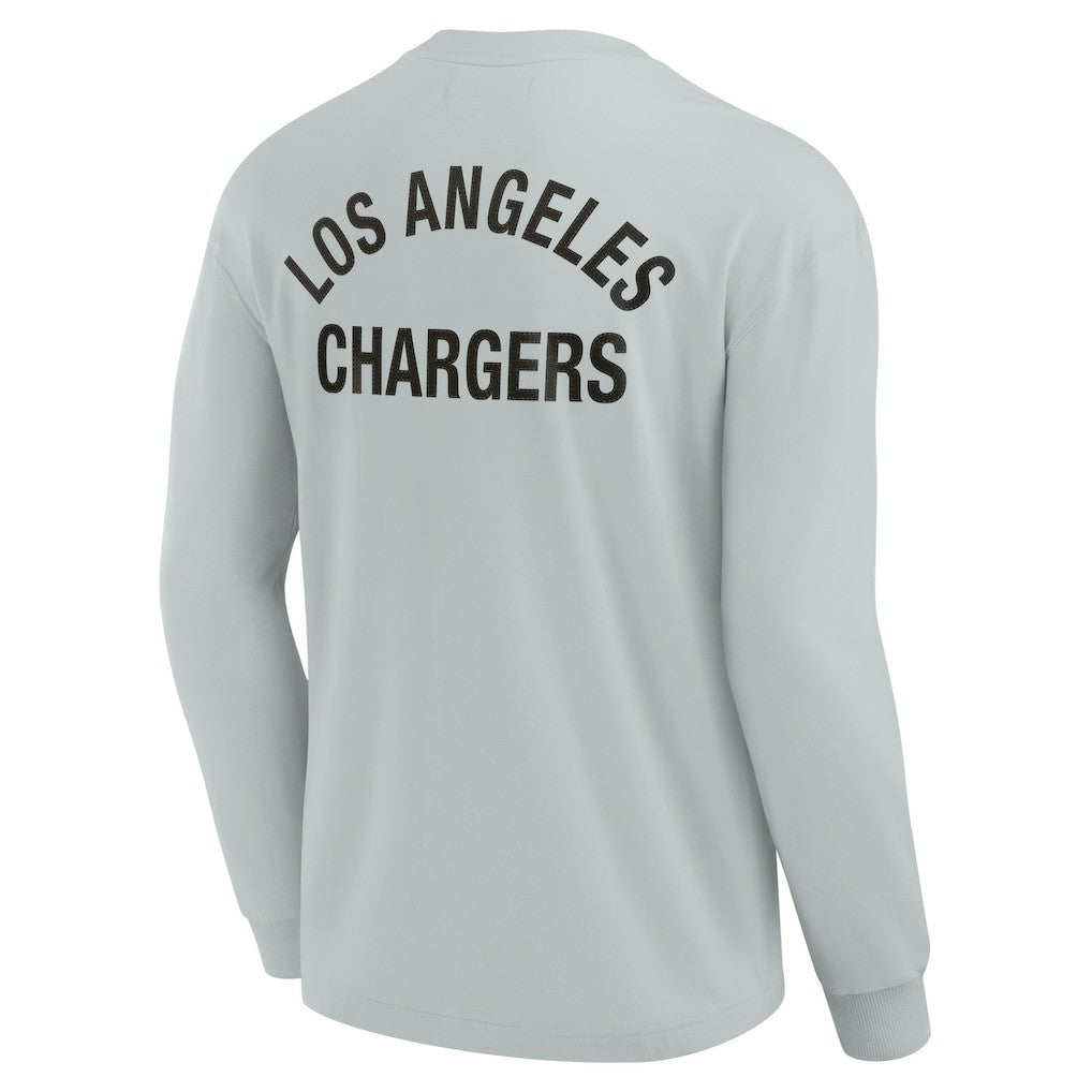 Los Angeles Chargers Unisex Elements Super Soft Long Sleeve T-Shirt - Gray outlet