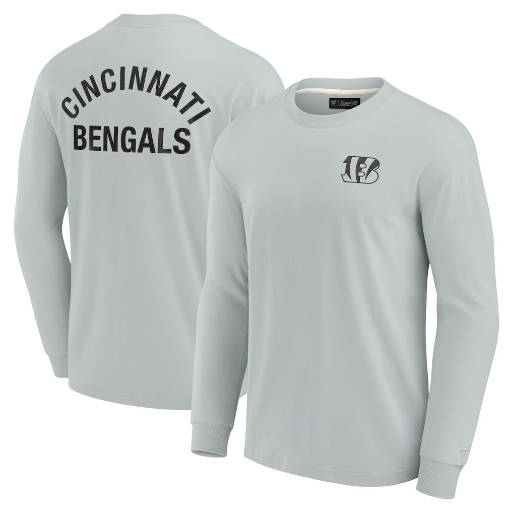 Cincinnati Bengals Unisex Elements Super Soft Long Sleeve T-Shirt - Gray outlet