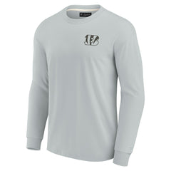 Cincinnati Bengals Unisex Elements Super Soft Long Sleeve T-Shirt - Gray outlet