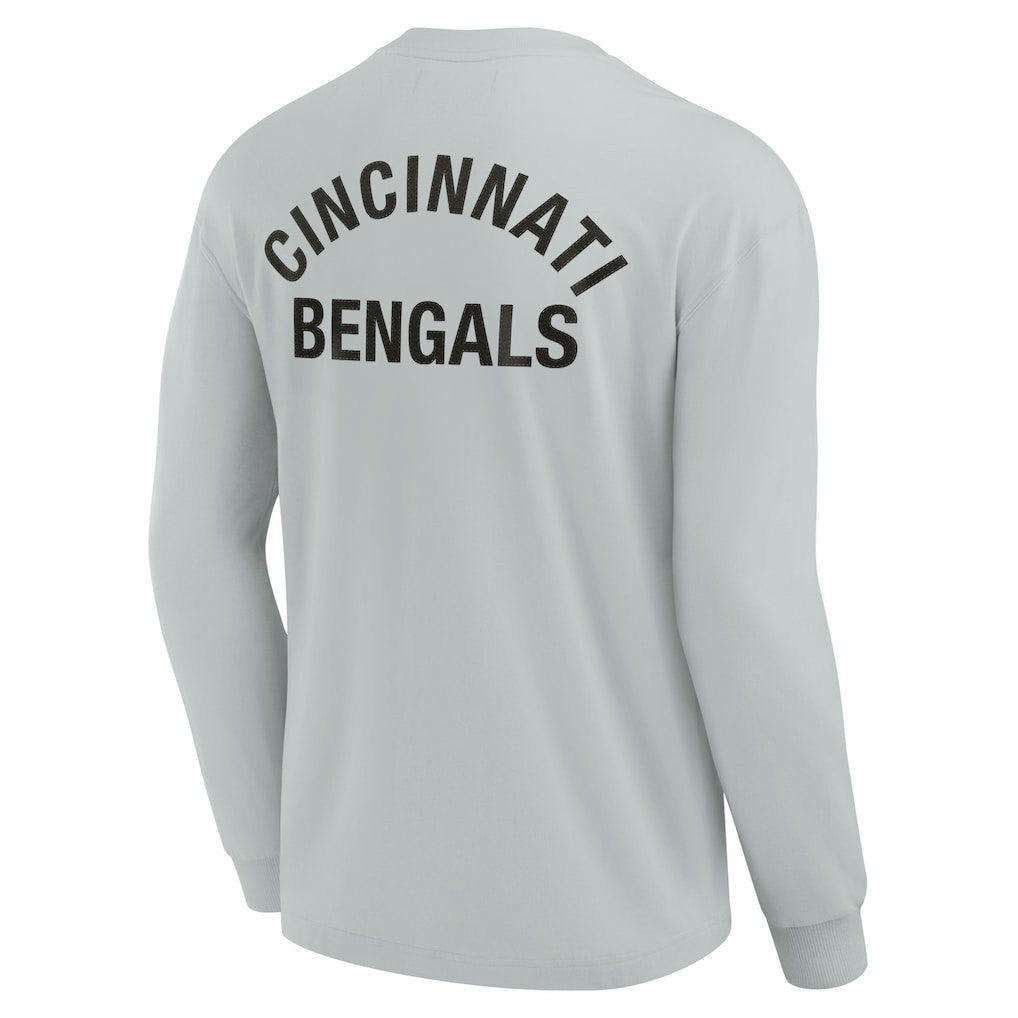 Cincinnati Bengals Unisex Elements Super Soft Long Sleeve T-Shirt - Gray outlet