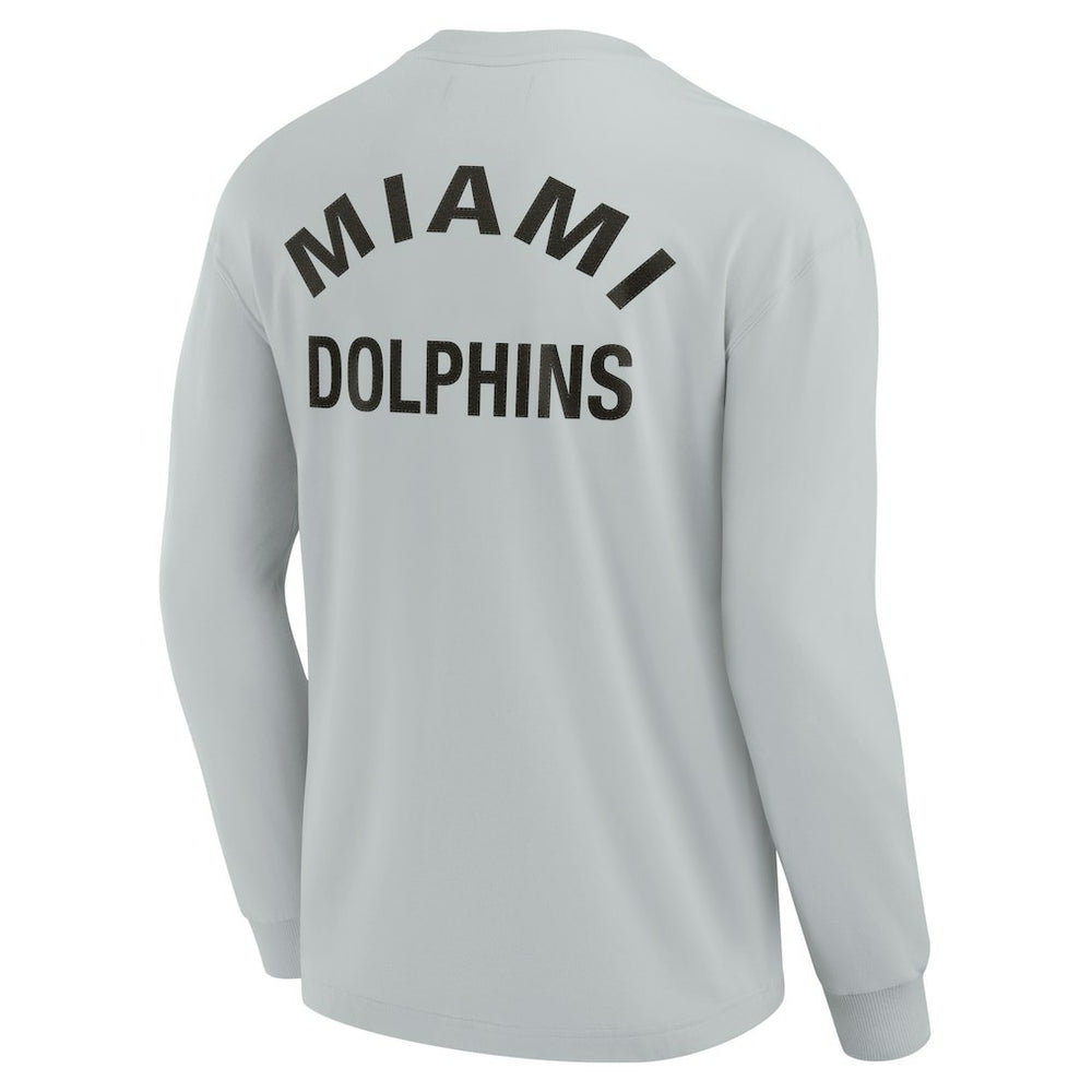 Miami Dolphins Unisex Elements Super Soft Long Sleeve T-Shirt - Gray on sale