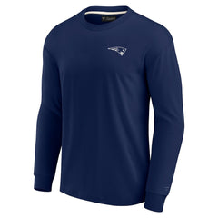 New England Patriots Unisex Elements Super Soft Long Sleeve T-Shirt - Navy for sale