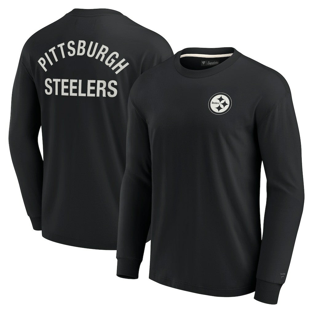 Pittsburgh Steelers Unisex Elements Super Soft Long Sleeve T-Shirt - Black outlet