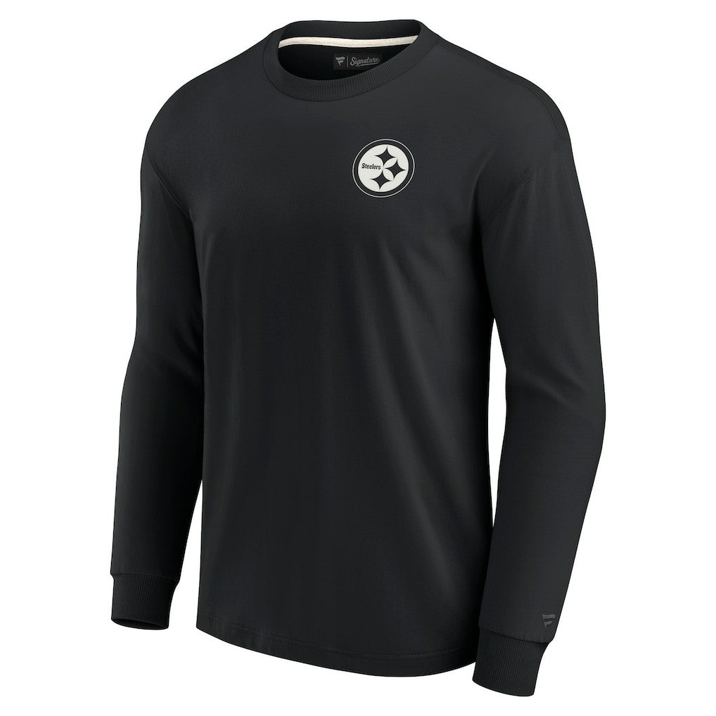 Pittsburgh Steelers Unisex Elements Super Soft Long Sleeve T-Shirt - Black outlet