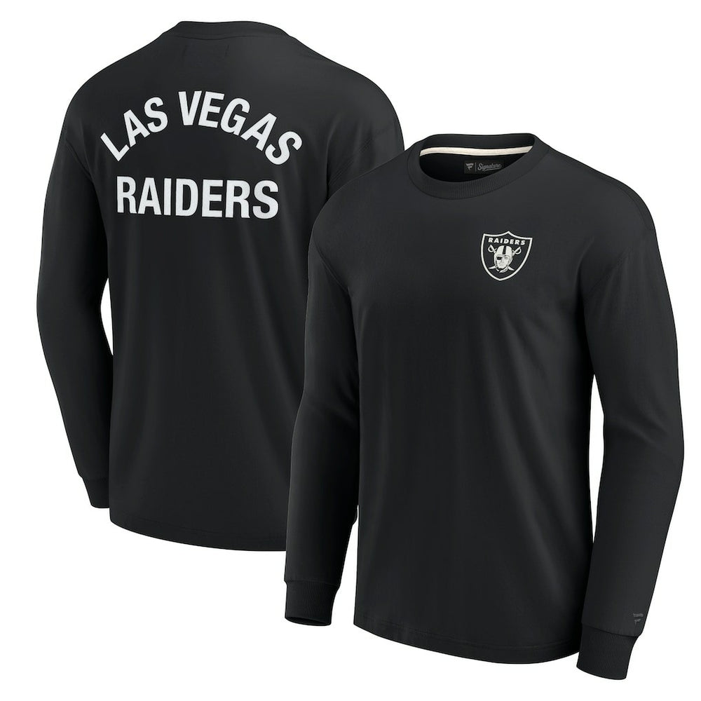 Las Vegas Raiders Unisex Elements Super Soft Long Sleeve T-Shirt - Black on sale