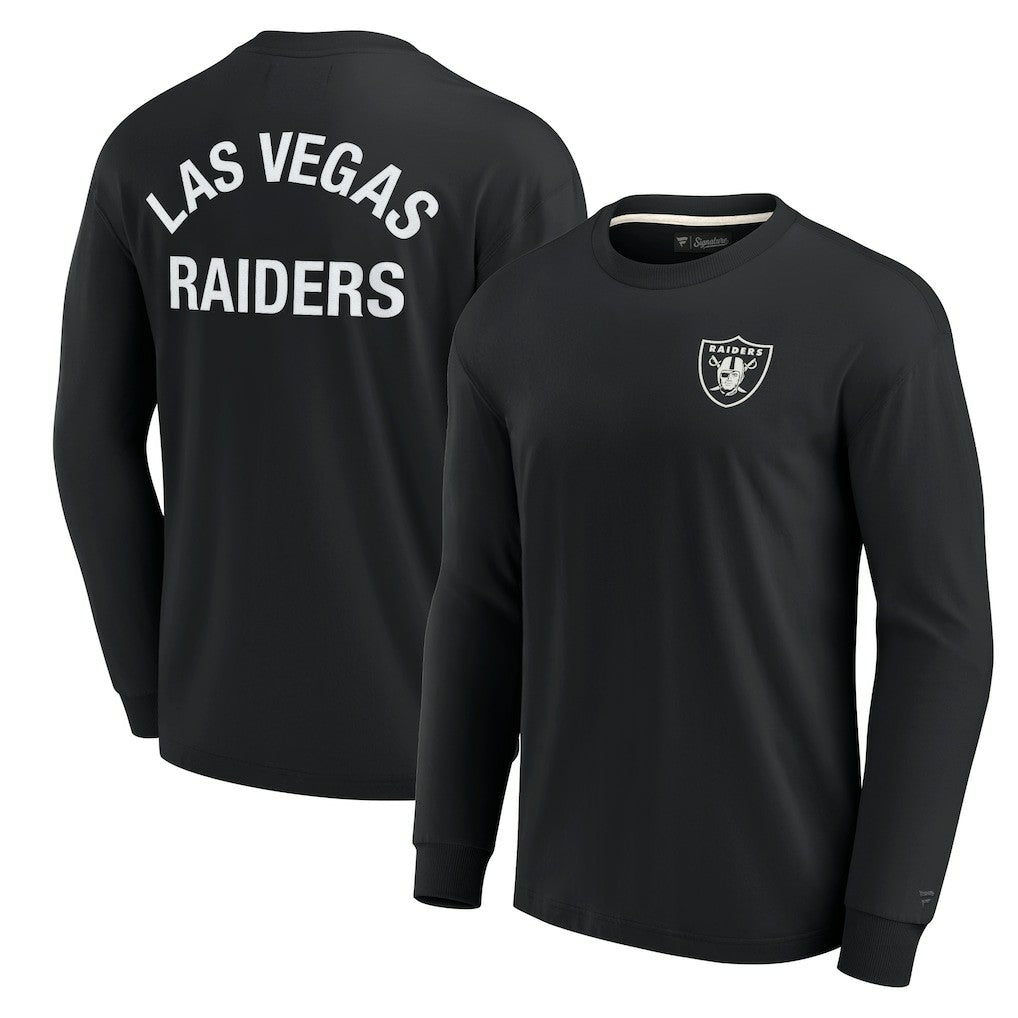 Las Vegas Raiders Unisex Elements Super Soft Long Sleeve T-Shirt - Black on sale
