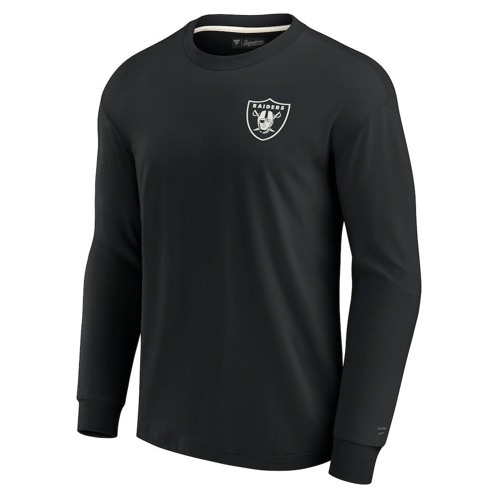 Las Vegas Raiders Unisex Elements Super Soft Long Sleeve T-Shirt - Black on sale