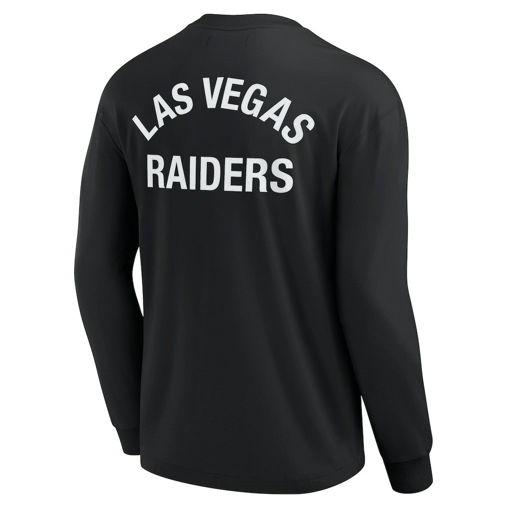 Las Vegas Raiders Unisex Elements Super Soft Long Sleeve T-Shirt - Black on sale